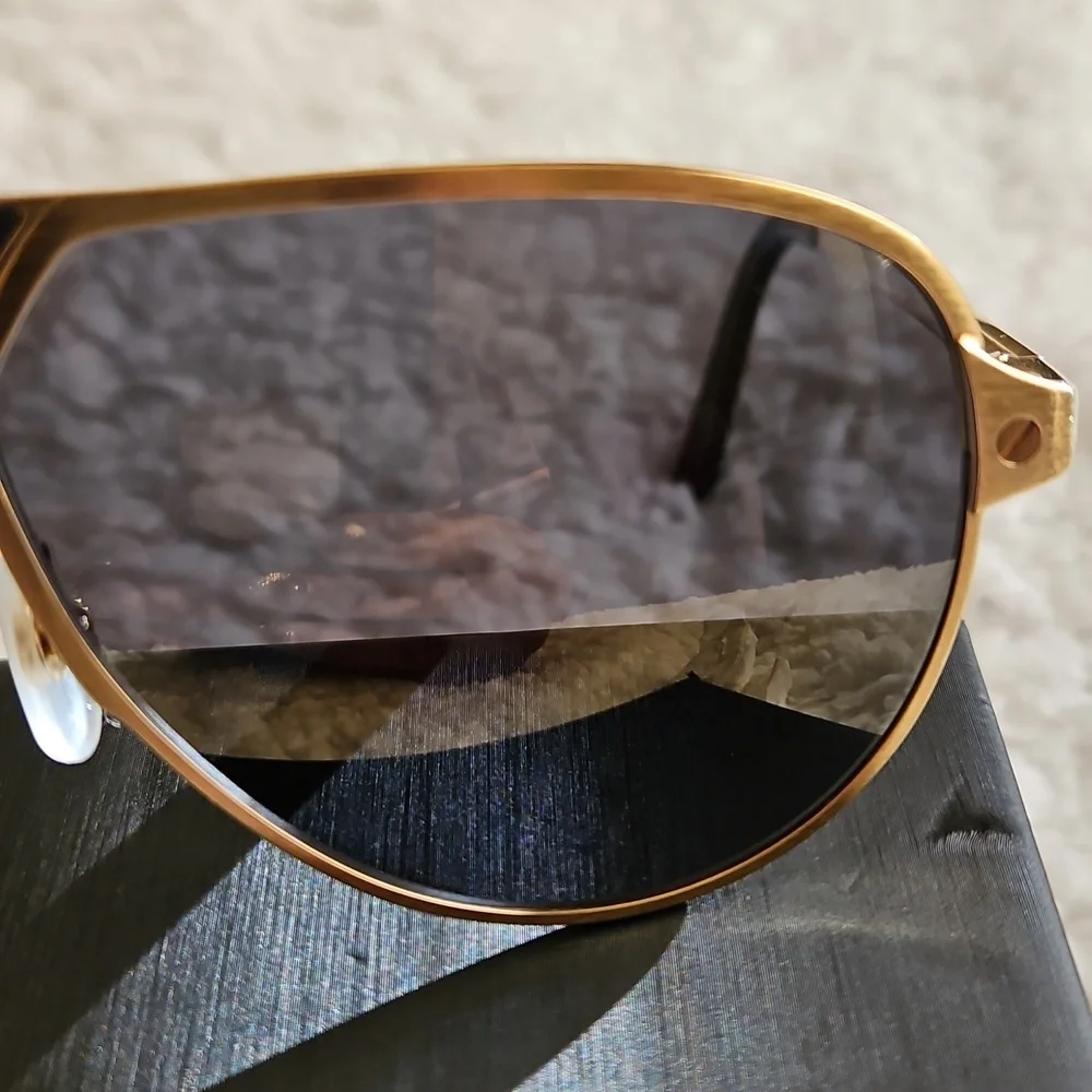 Cartier Gold Frame Sunglasses with Dark Lenses
